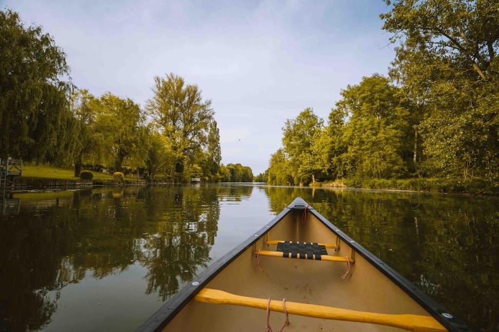 Le Chalet Du Bout Du Monde, En Bord De Riviere ! Grez-sur-Loing Екстер'єр фото